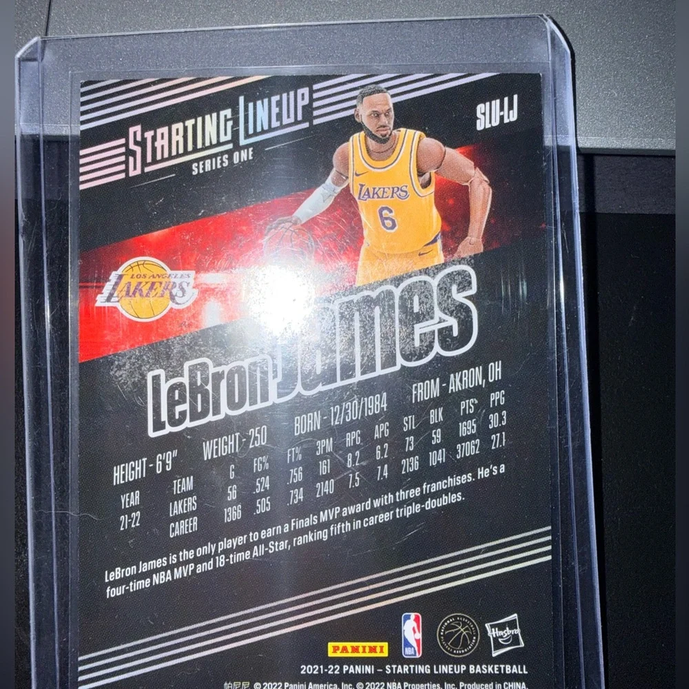 2021-22 Panini Starting Lineup #SLU-LJ LeBron James